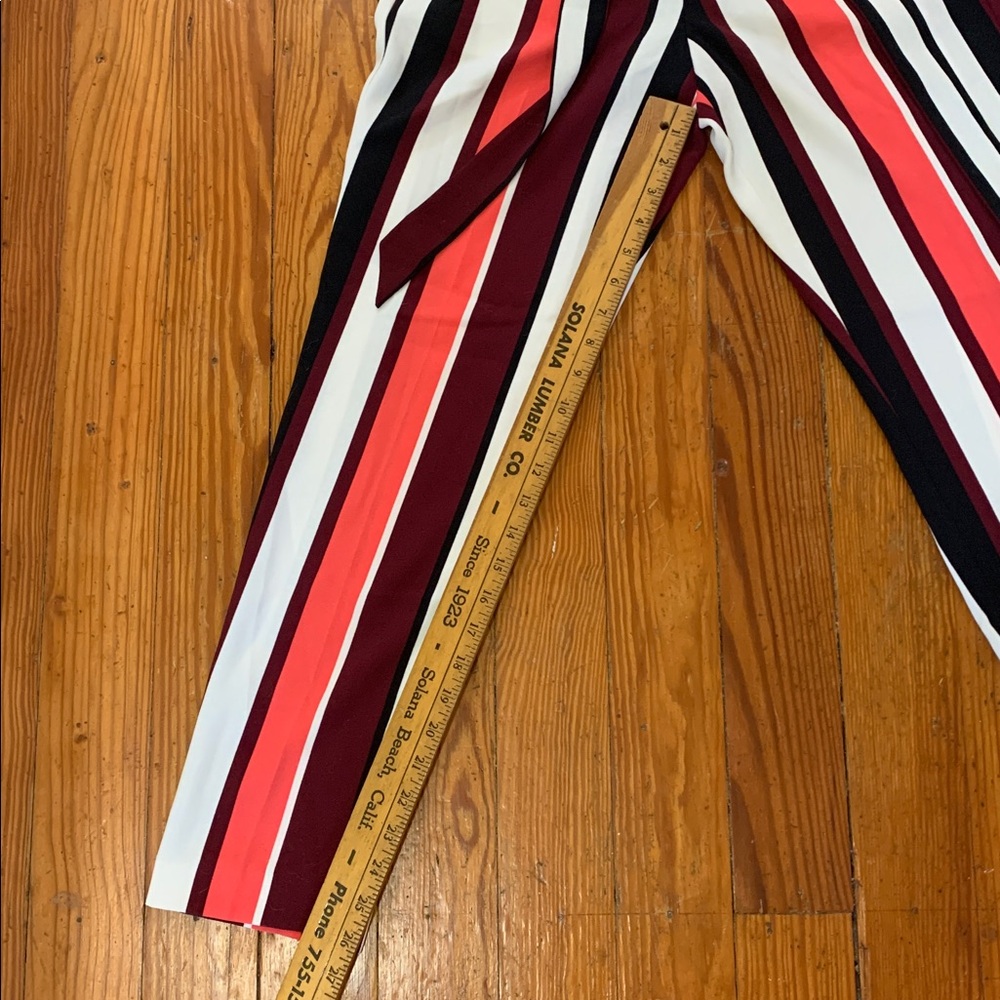 Express Multicolor Stripe Ankle High Rise Pant - Picture 8 of 8